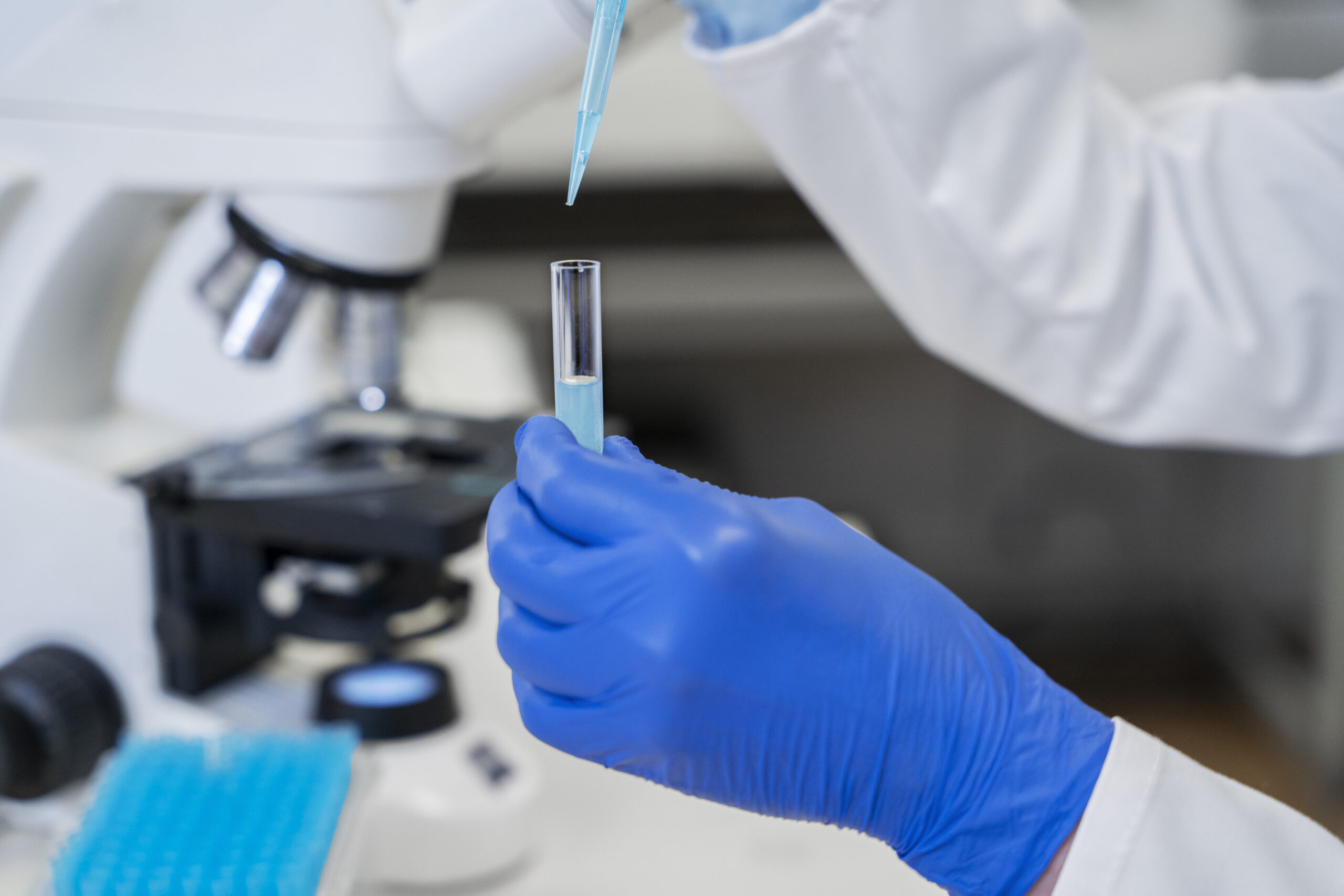doctor performing medical research lab scaled
